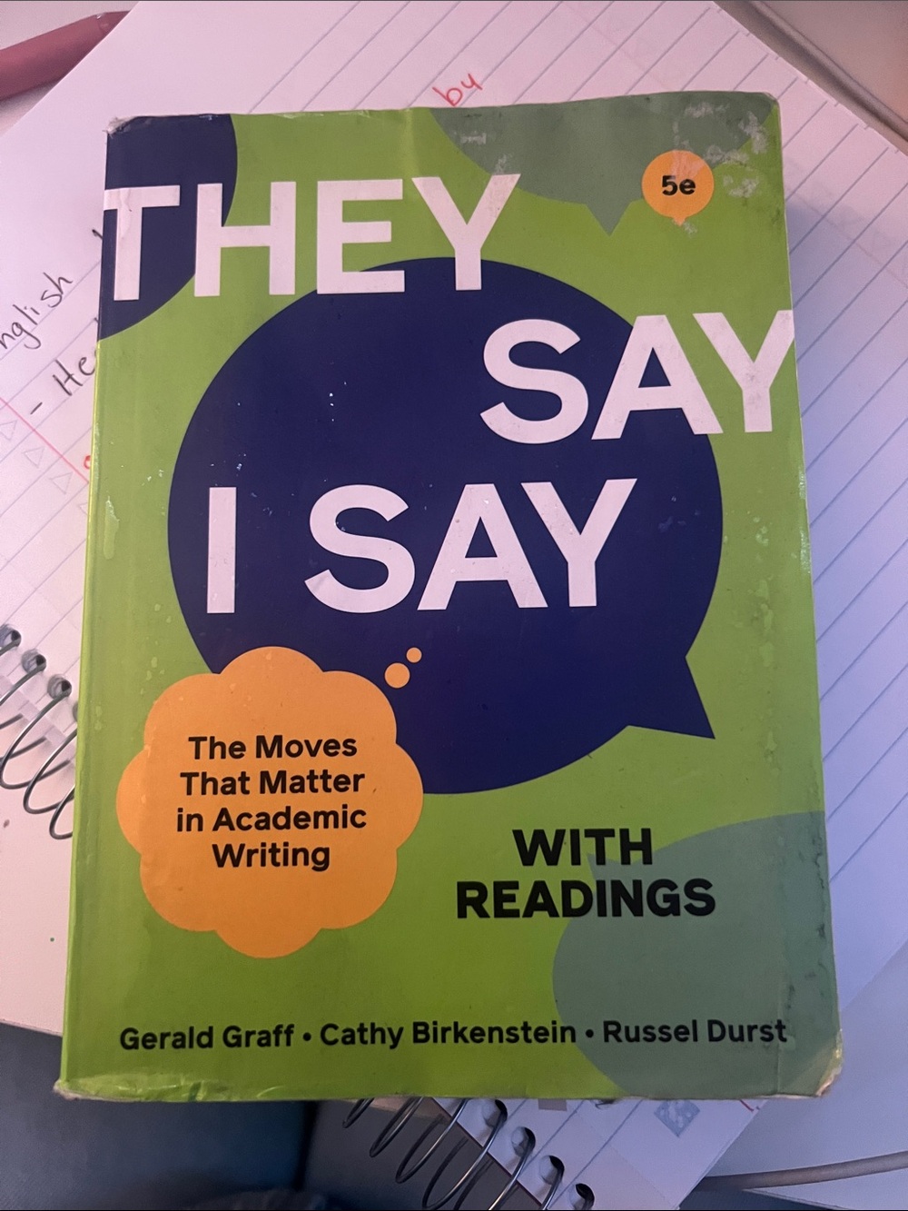 They Say I Say Academic Writing Guide - Green & Navy